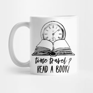 Time Travel Read A Book Mug